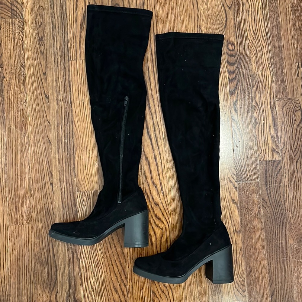 TOPSHOP over the knee boots